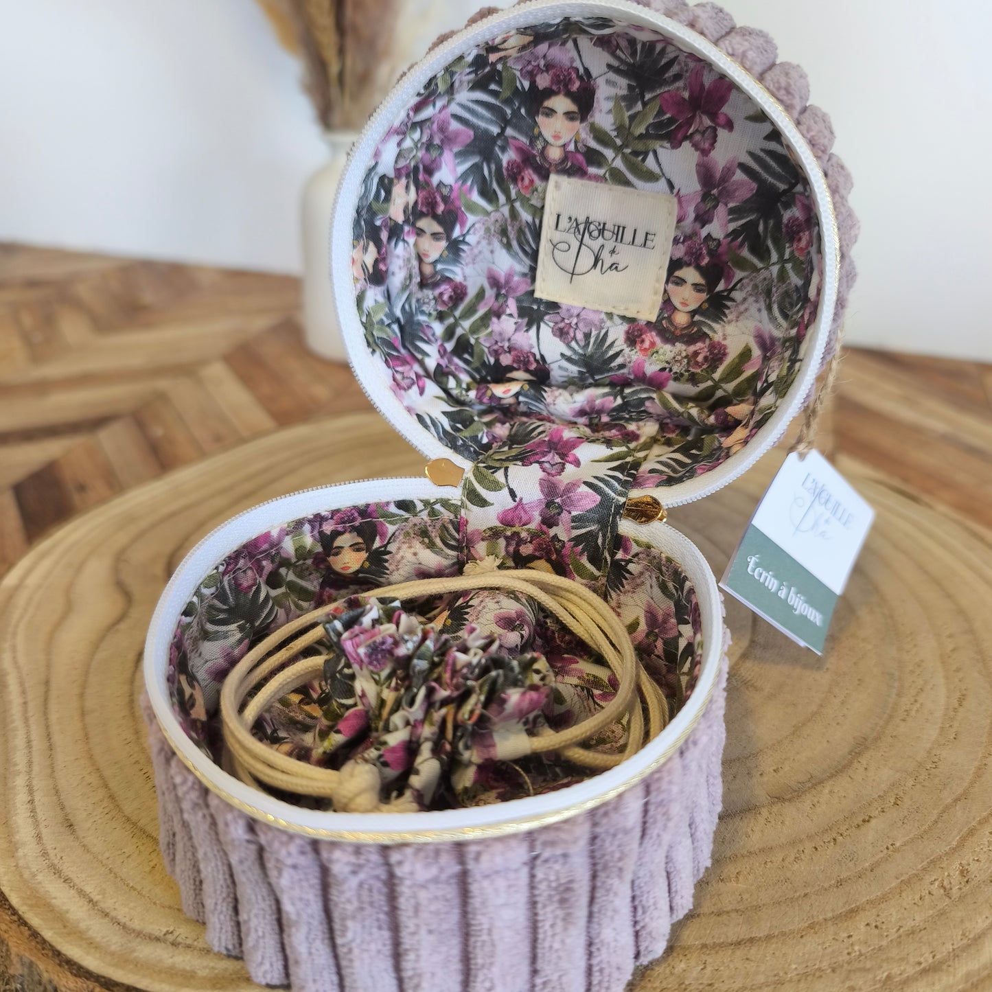 Écrin à bijoux - Modèle lilas Frida Kahlo