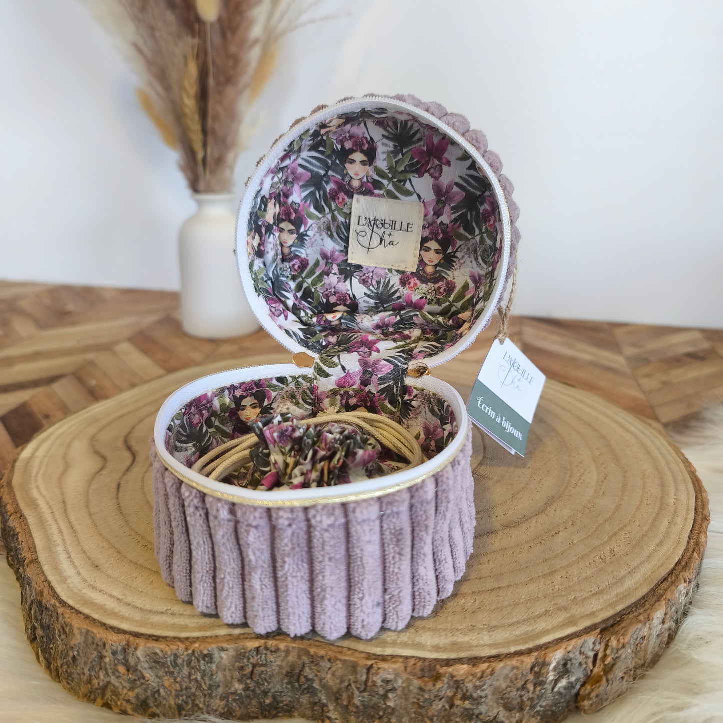 Écrin à bijoux - Modèle lilas Frida Kahlo