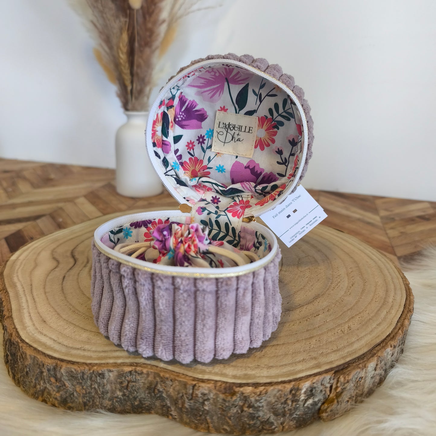 Écrin à bijoux - Modèle lilas Fleuri