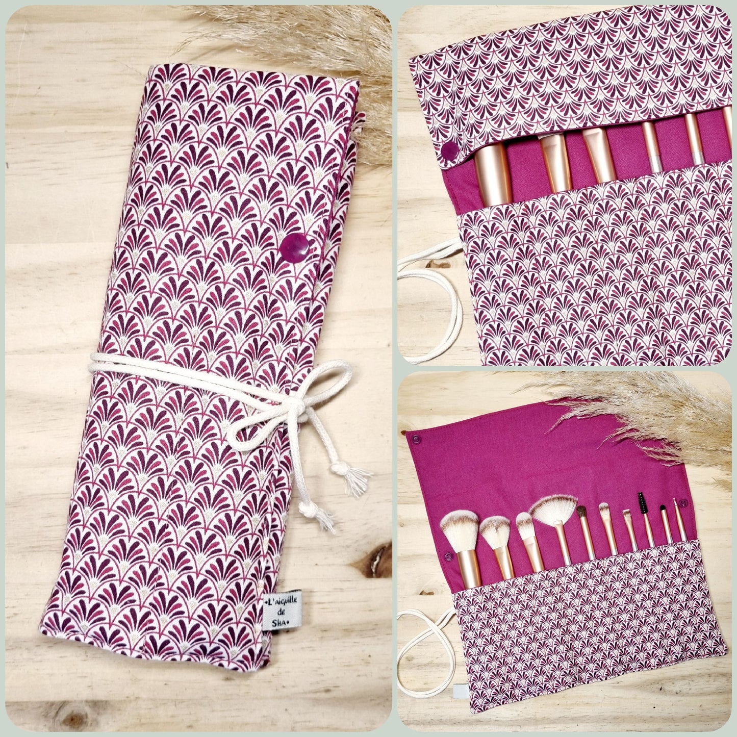 Etui à pinceaux de maquillage