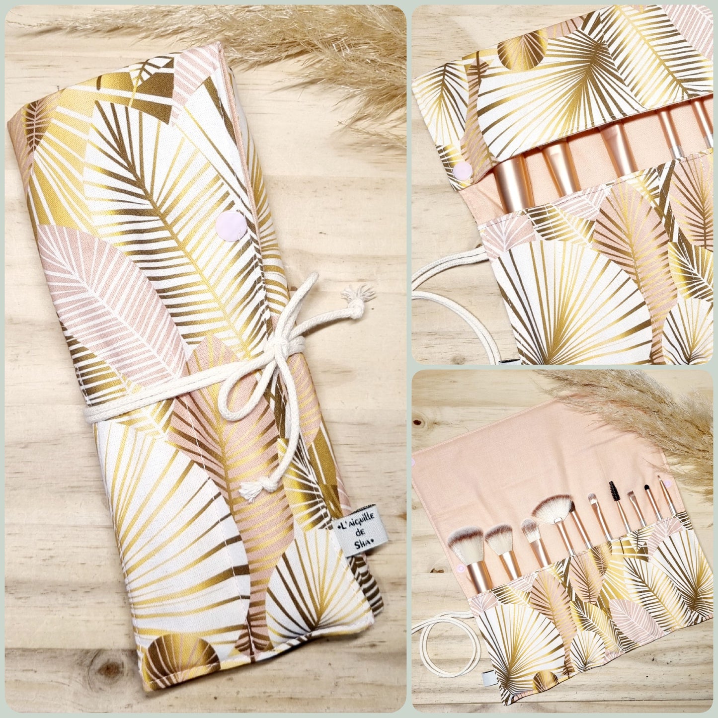 Etui à pinceaux de maquillage