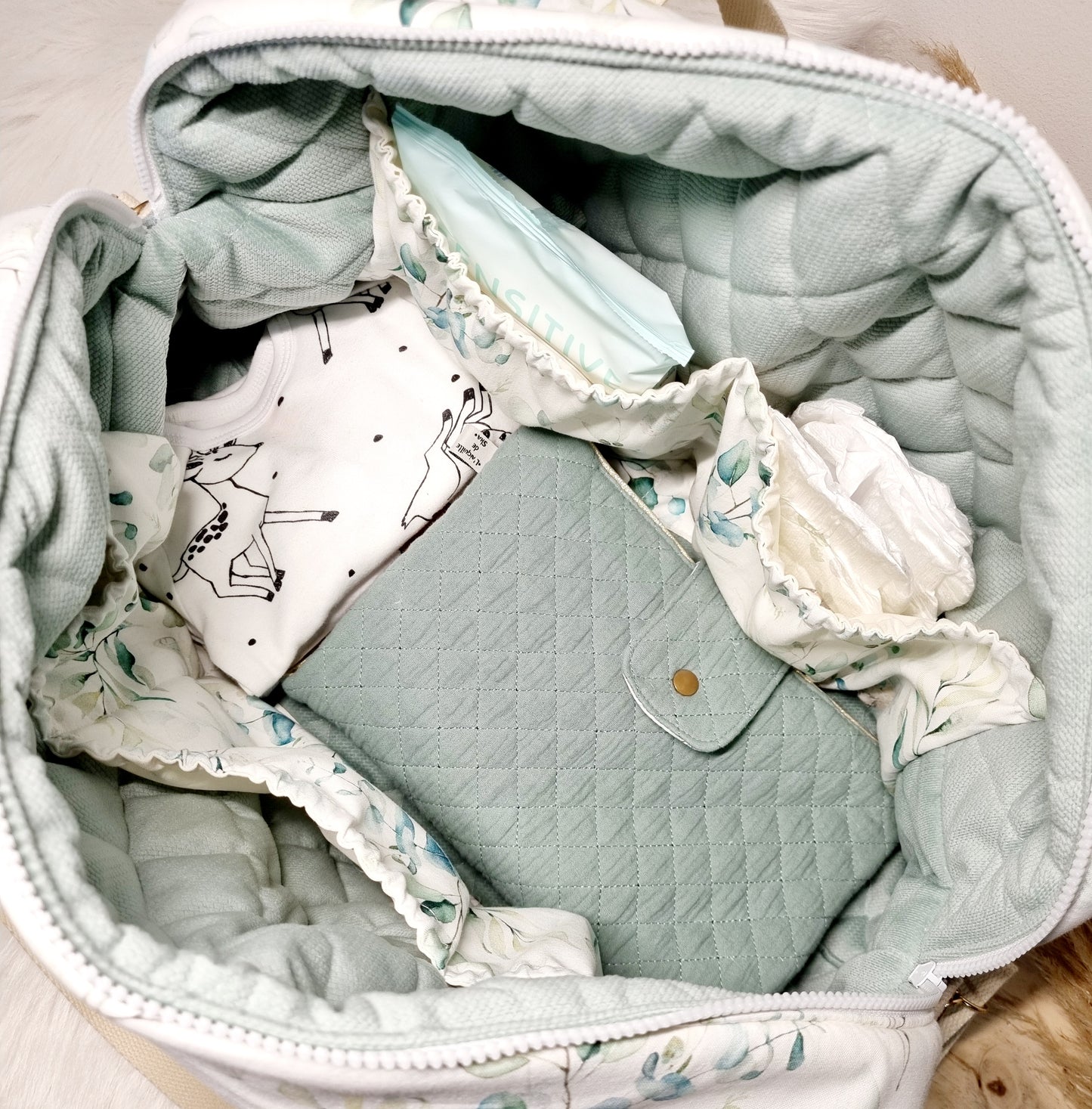 Sac à langer - Week-end - Voyage (Taille au choix) MODÈLE IMPRIMÉ