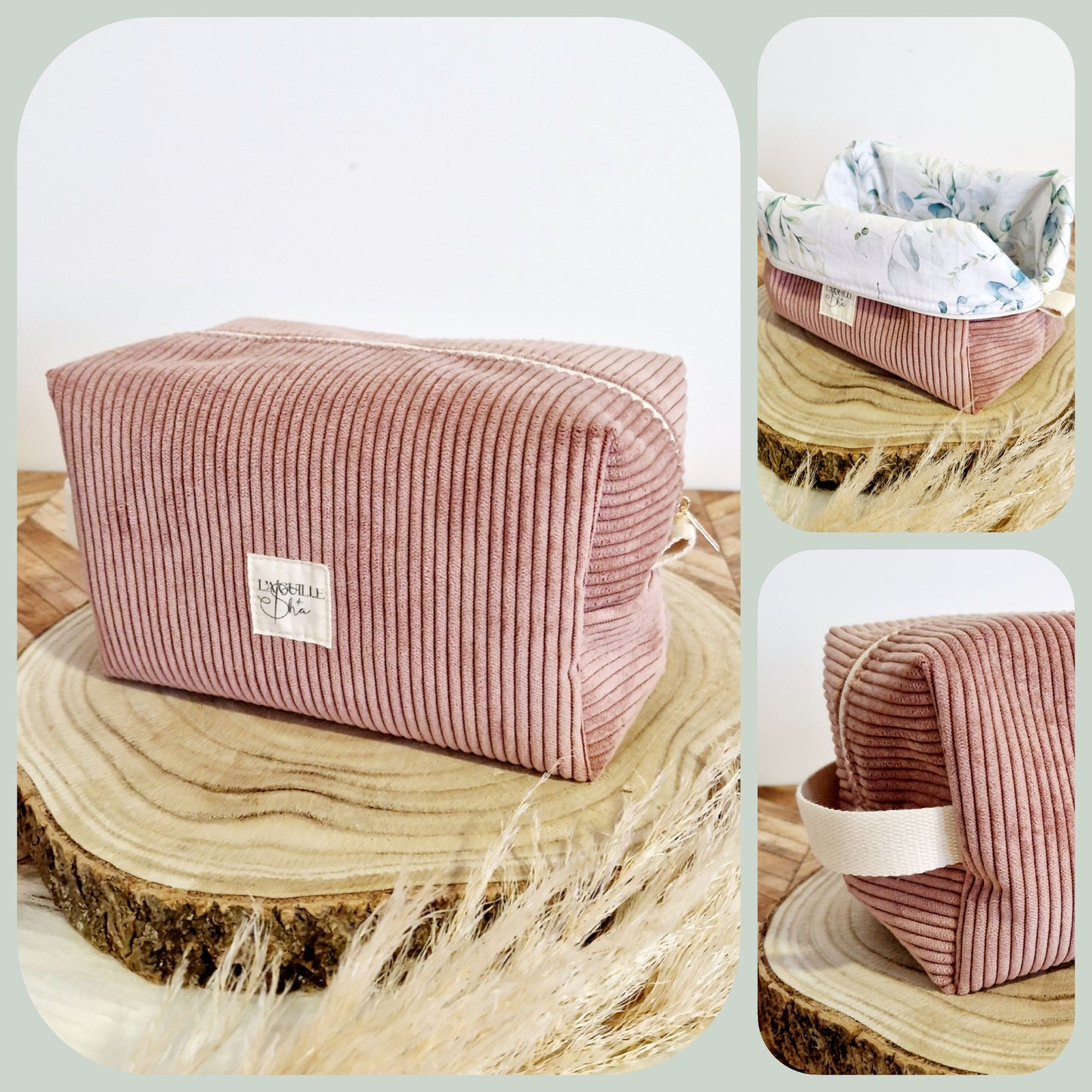Trousse de toilette en velours