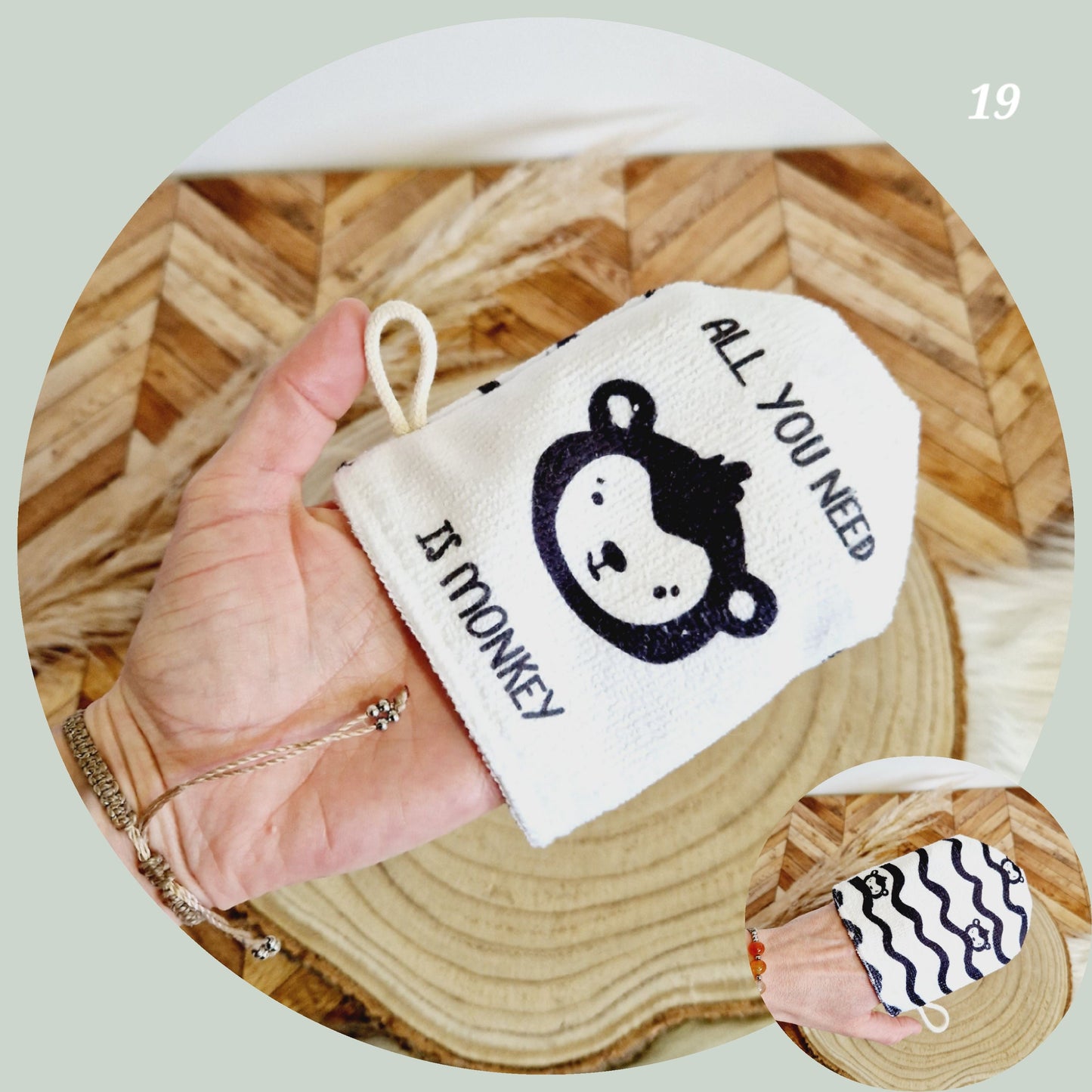 Gant de toilette animaux - 2 achetés le 3ème a -30%