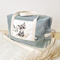 Sac à langer - Week-end - Voyage (Taille au choix) MODÈLE VELOURS