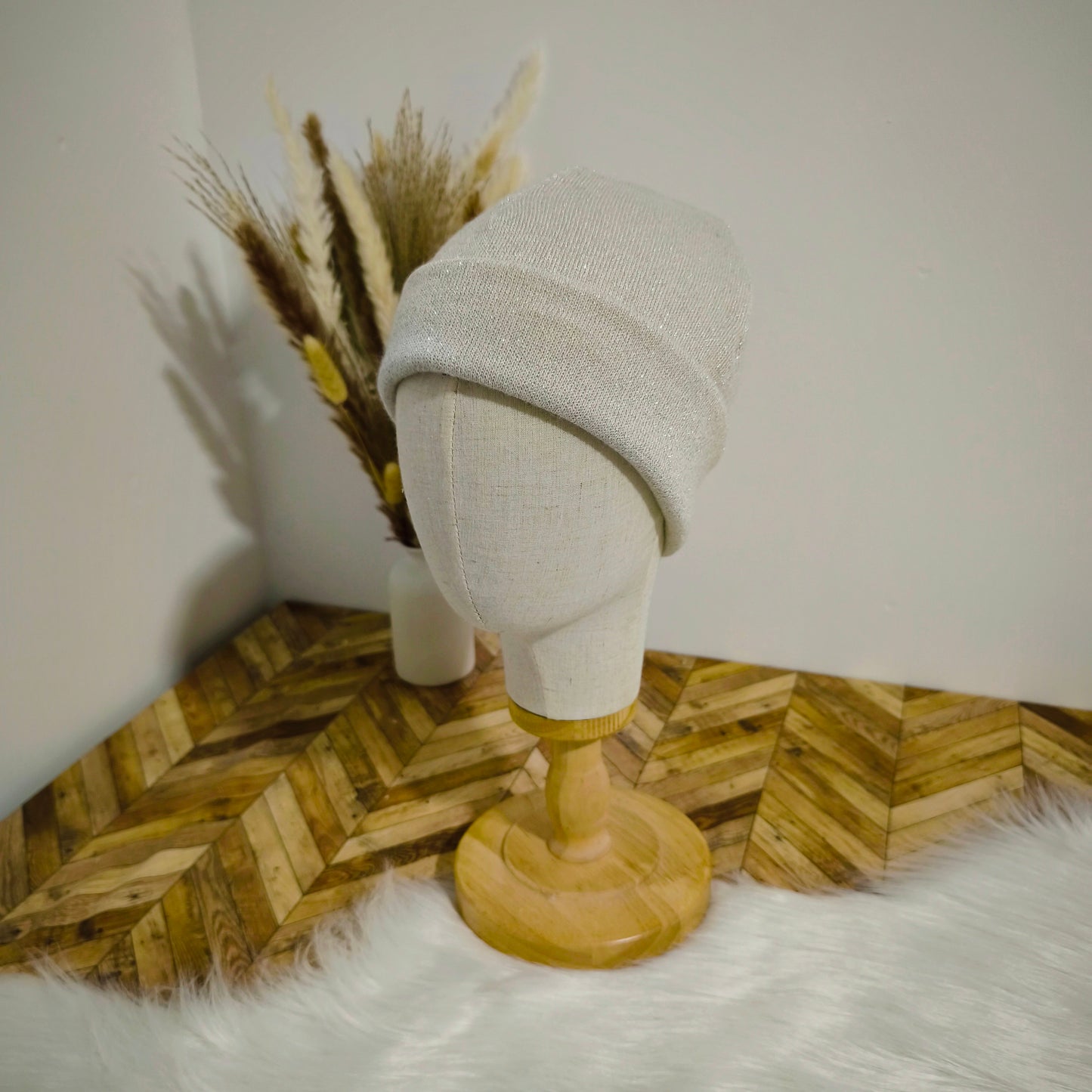 Bonnets pailletés en maille - collection hiver