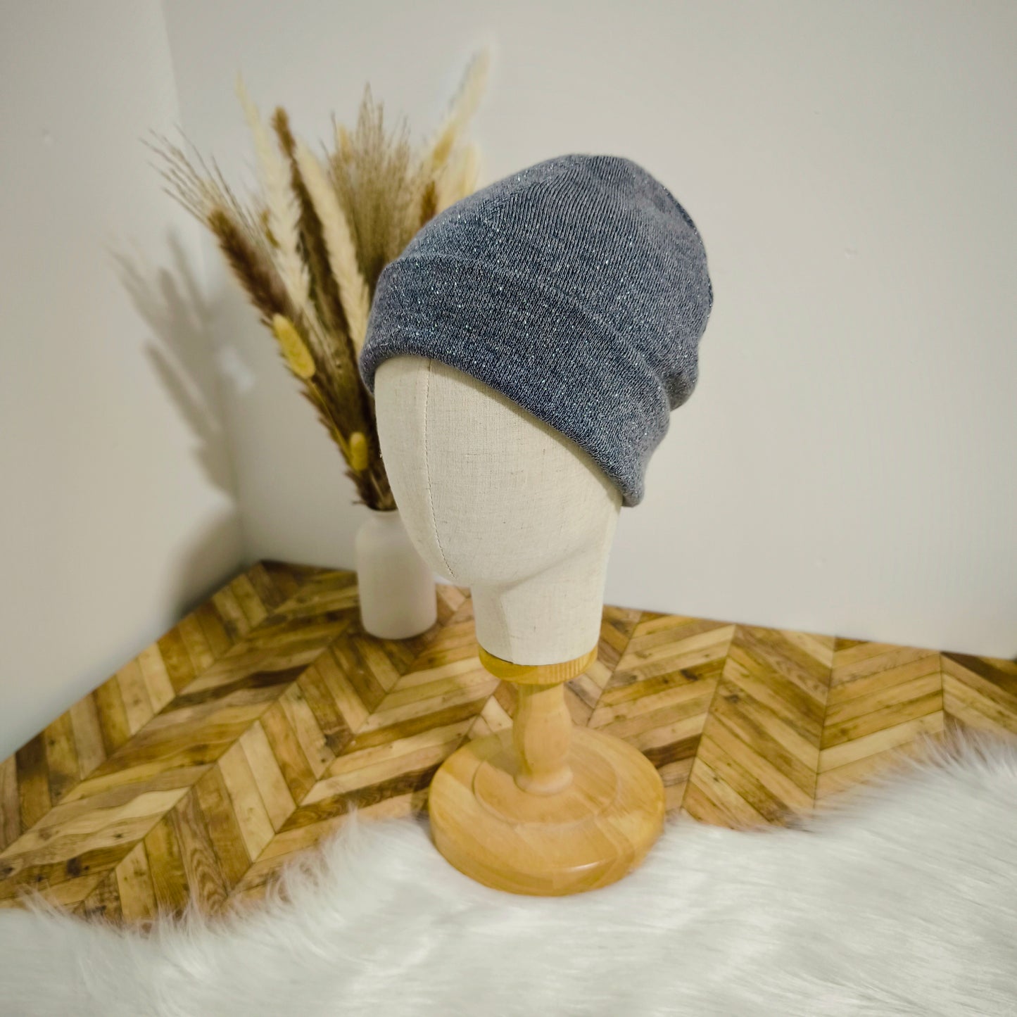 Bonnets pailletés en maille - collection hiver