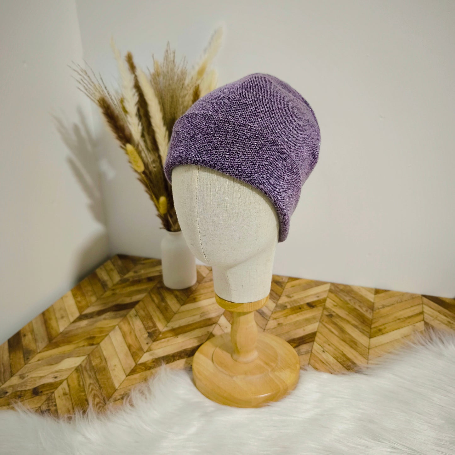 Bonnets pailletés en maille - collection hiver
