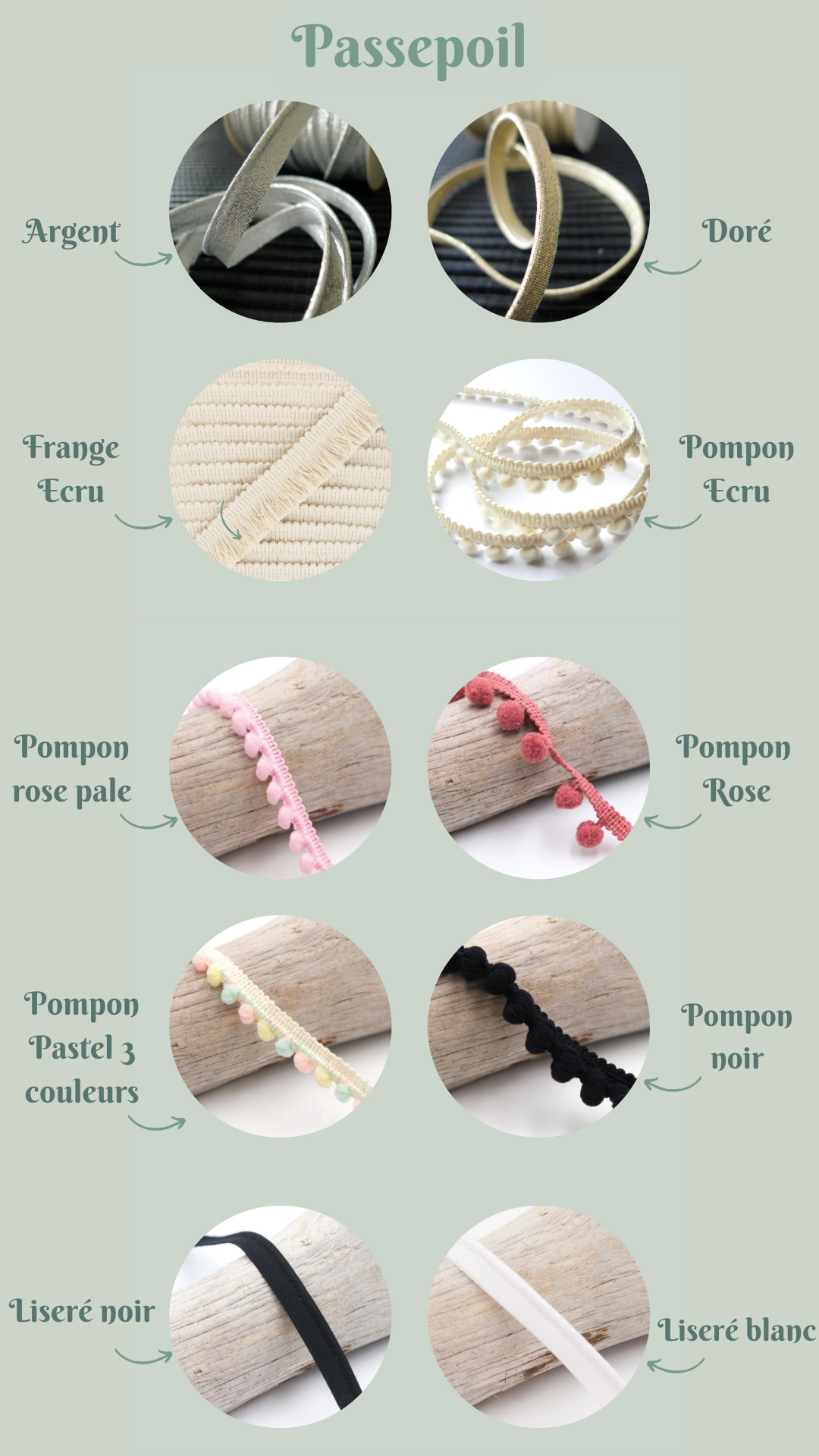 Pochette à barrettes