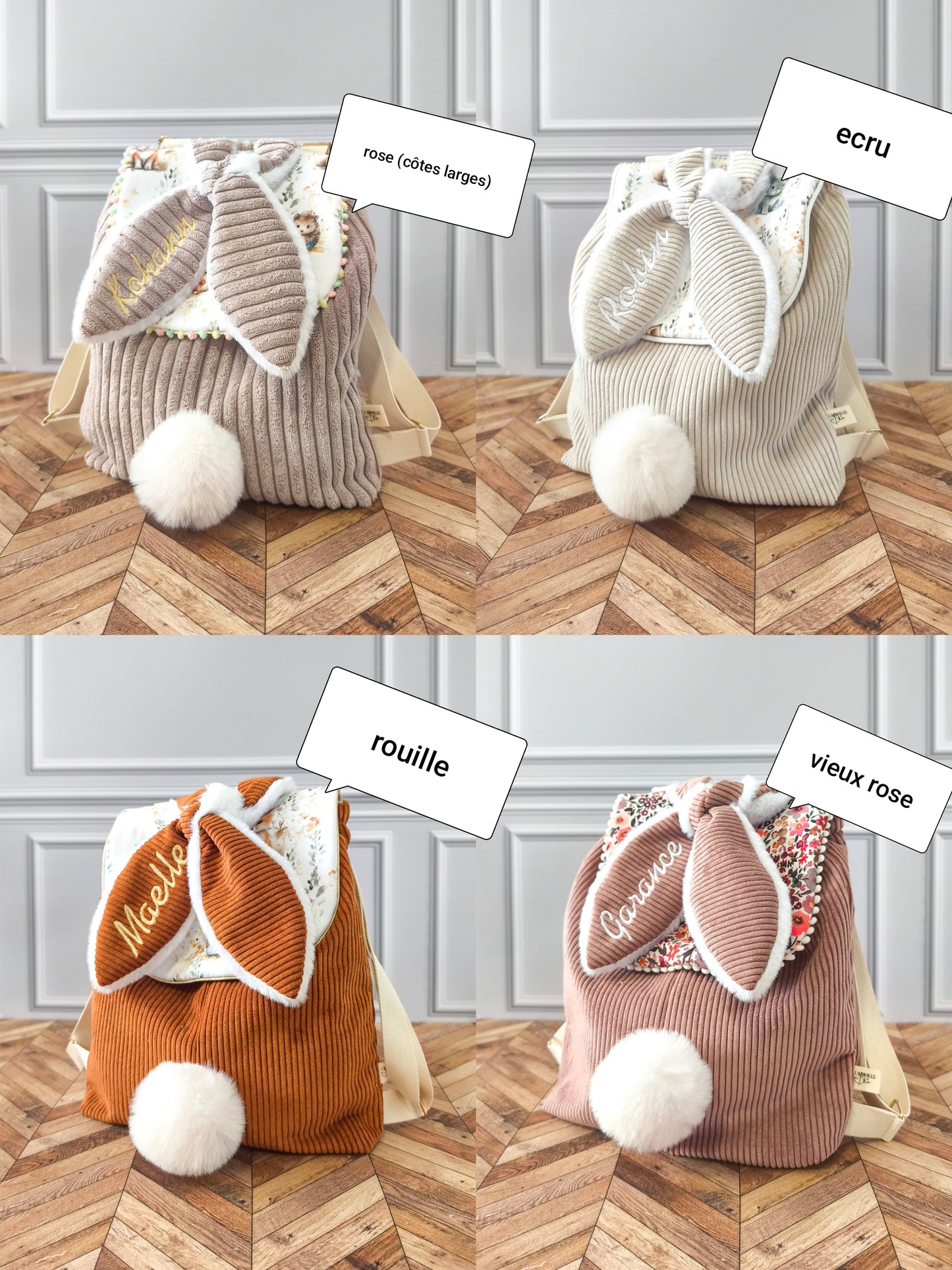 Le sac à dos lapin personnalisable - spécial rentrée des petits 🐰🎒