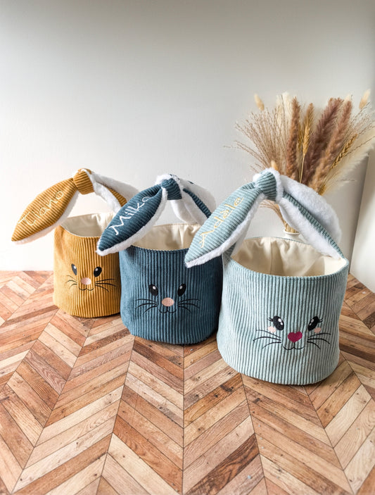 Panier lapin personnalisé