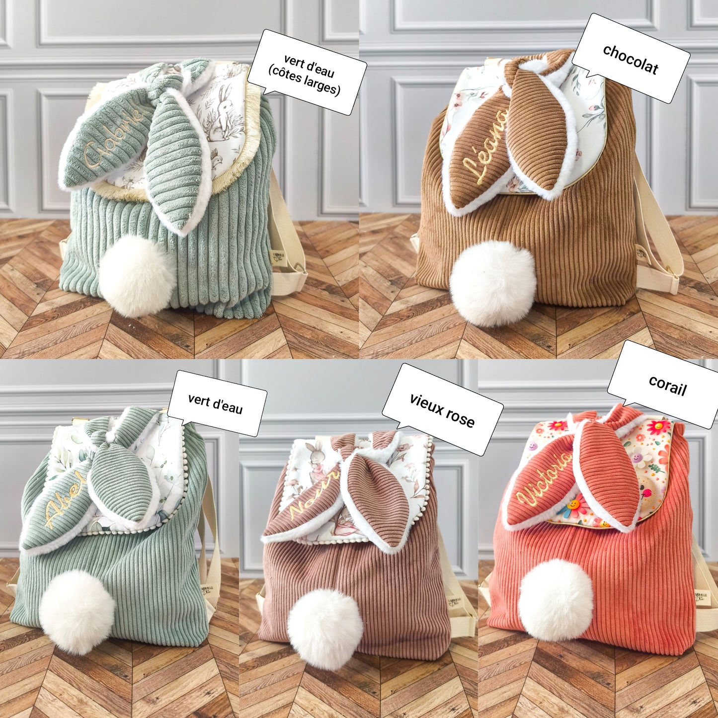 Le sac à dos lapin personnalisable - spécial rentrée des petits 🐰🎒