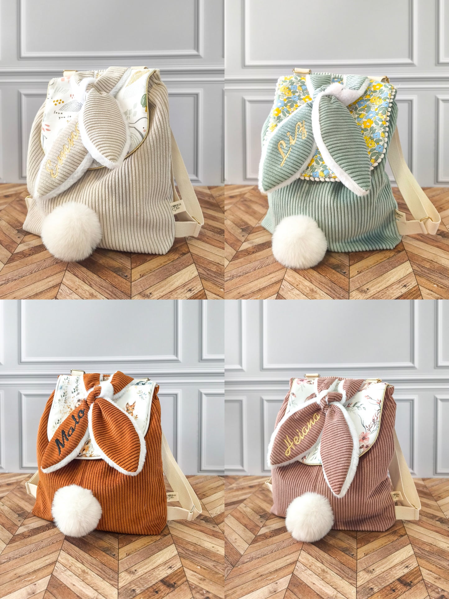 Le sac à dos lapin personnalisable - spécial rentrée des petits 🐰🎒