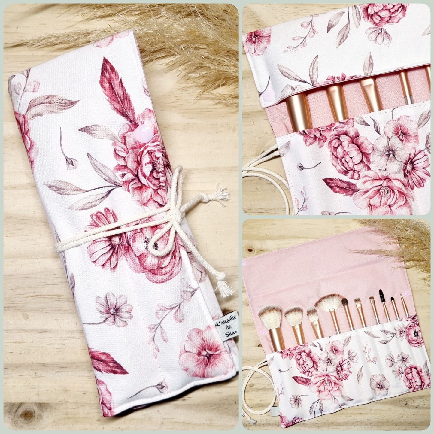 Etui à pinceaux de maquillage