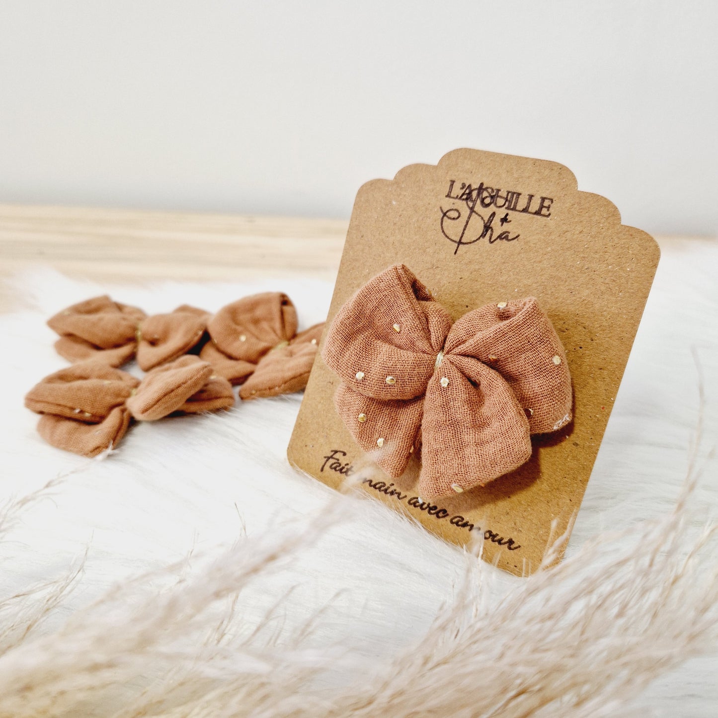 Barrettes double gaze de coton - 2 achetées, la 3ème à -30%