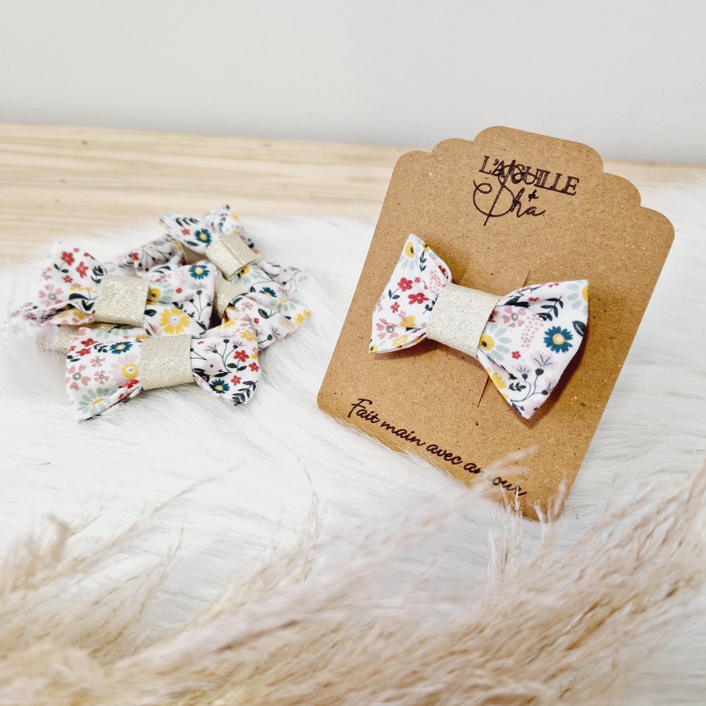 Barrettes double gaze de coton - 2 achetées, la 3ème à -30%