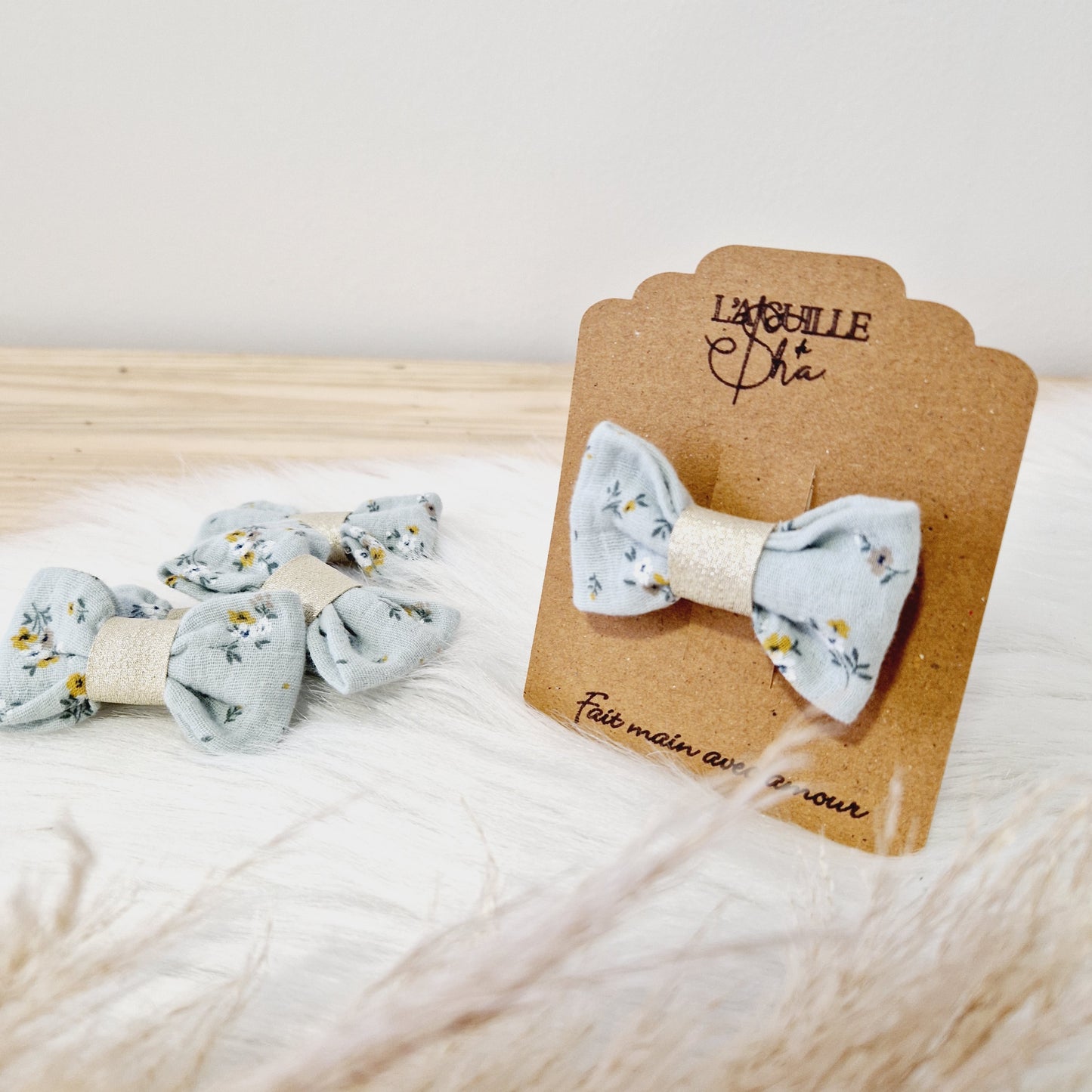 Barrettes double gaze de coton - 2 achetées, la 3ème à -30%