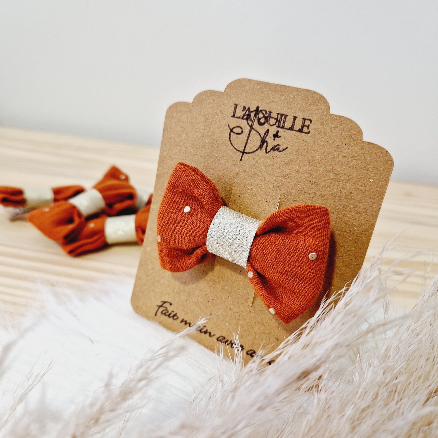 Barrettes double gaze de coton - 2 achetées, la 3ème à -30%