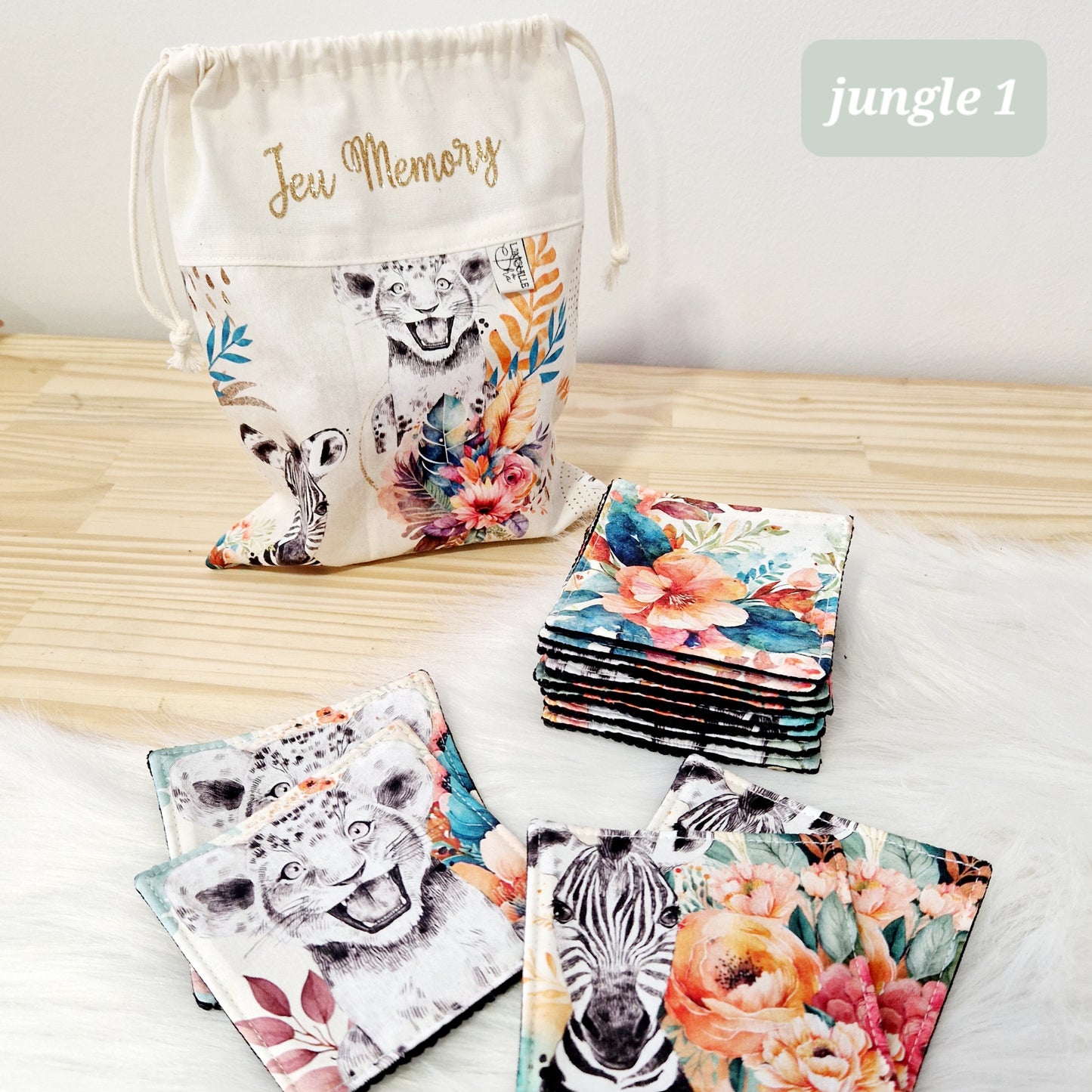 Jeu Mémory en tissu