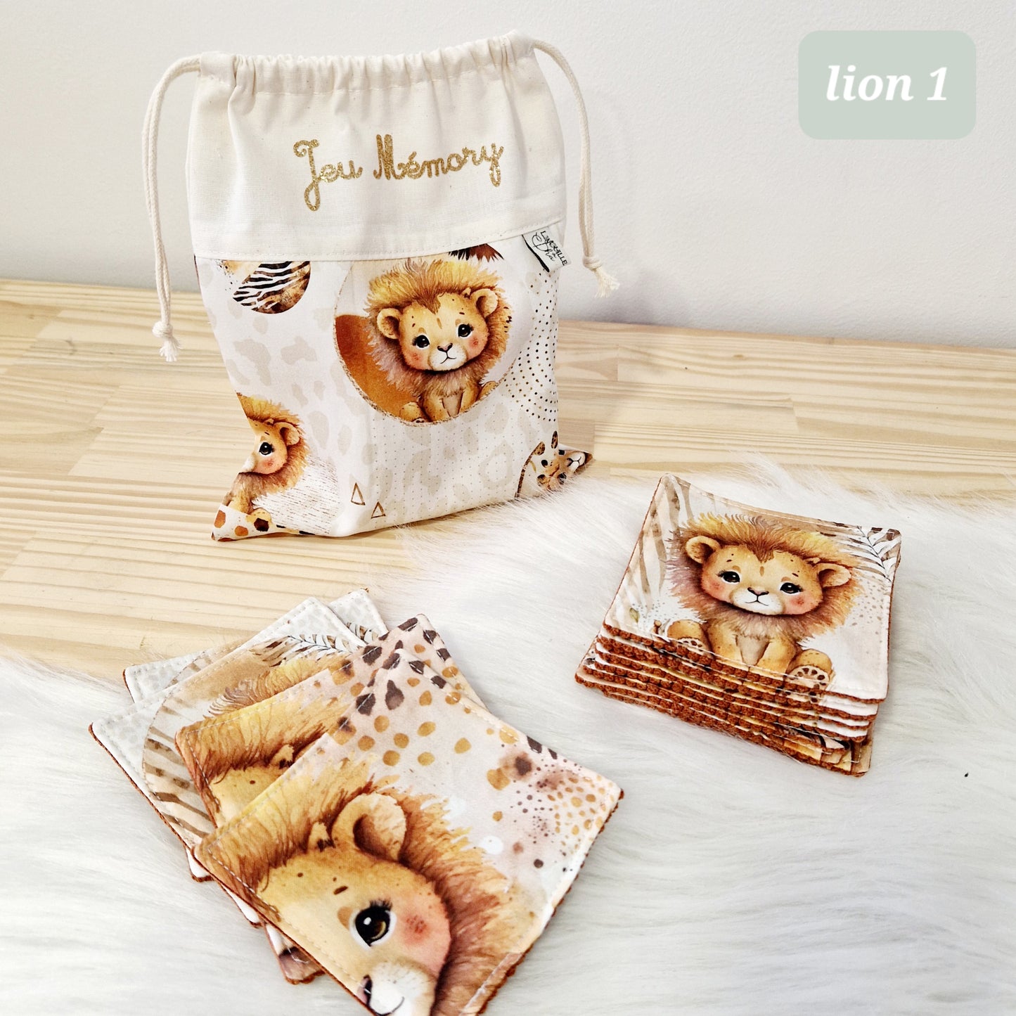 Jeu Mémory en tissu
