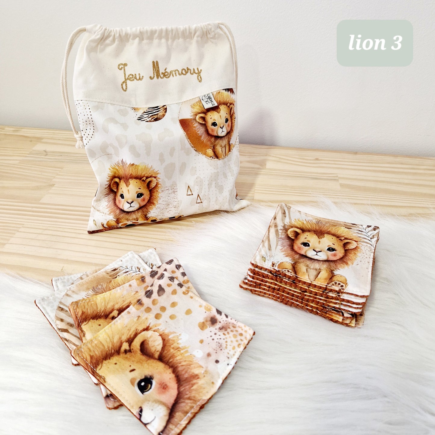 Jeu Mémory en tissu