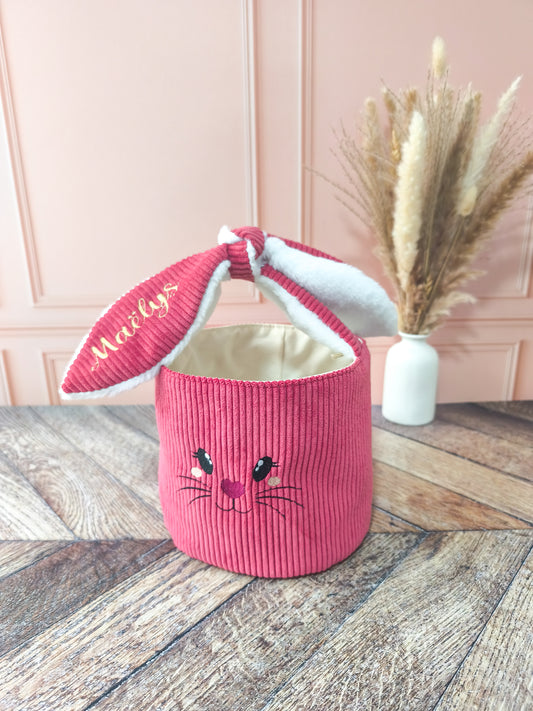 Panier lapin personnalisé