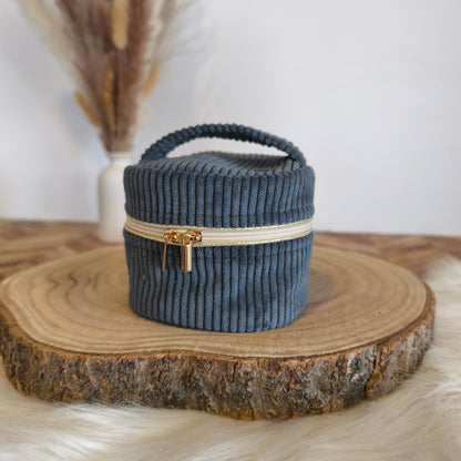 Écrin à bijoux - Modèle velours bleu foncé pétunia