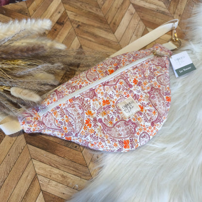 Banane S gaze de coton violet rose