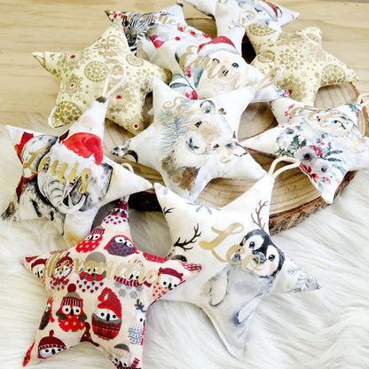 Étoile de Noël personnalisée