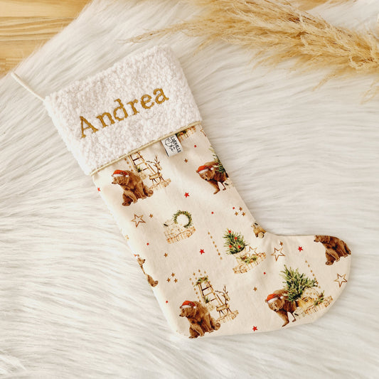 🎄 Chaussette ou botte de Noël – à personnaliser 🎁