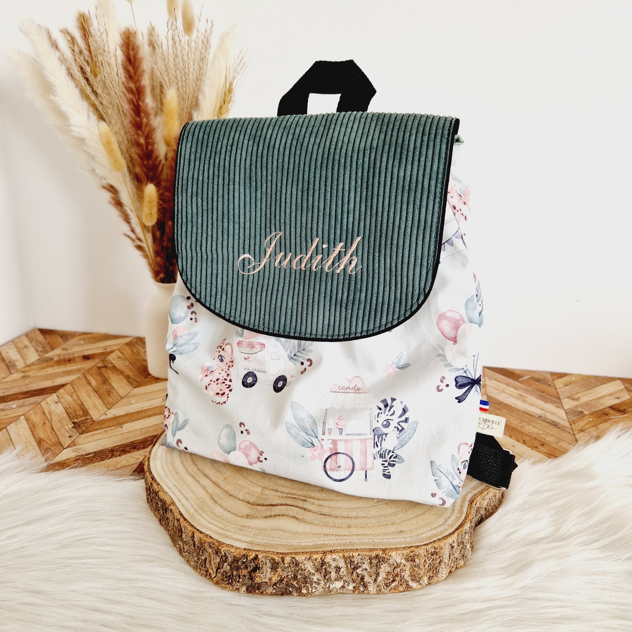 Sac à dos maternelle (Rabat velours) - Naissance /maternelle