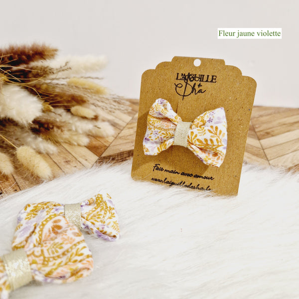 Barrettes double gaze de coton