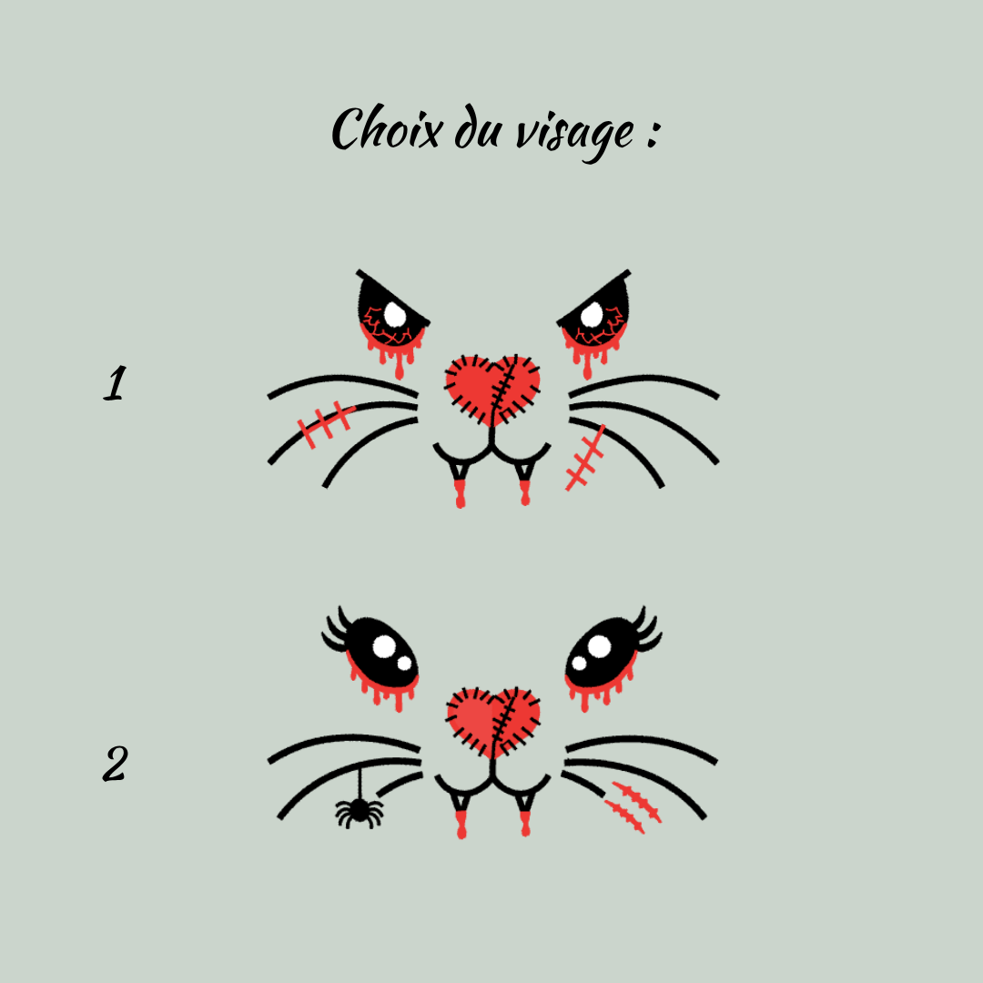 Panier lapin Halloween personnalisé en velours – Panier à bonbons enfant - QUANTITÉ LIMITÉE