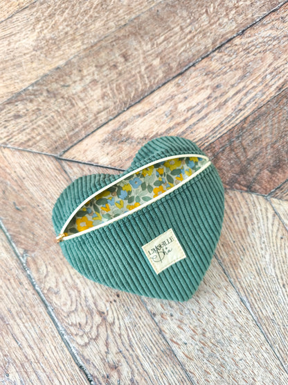 Petite trousse cœur – trousse de rangement - EN STOCK