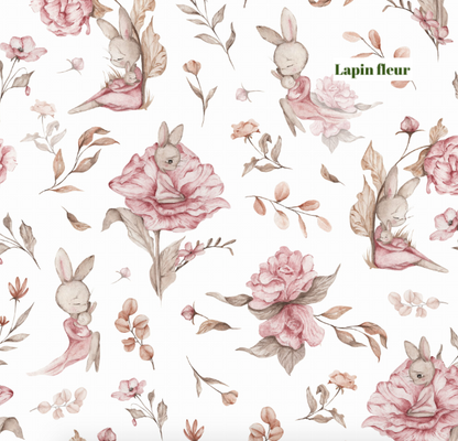 Sac bandoulière rond lapin – Version adulte personnalisable