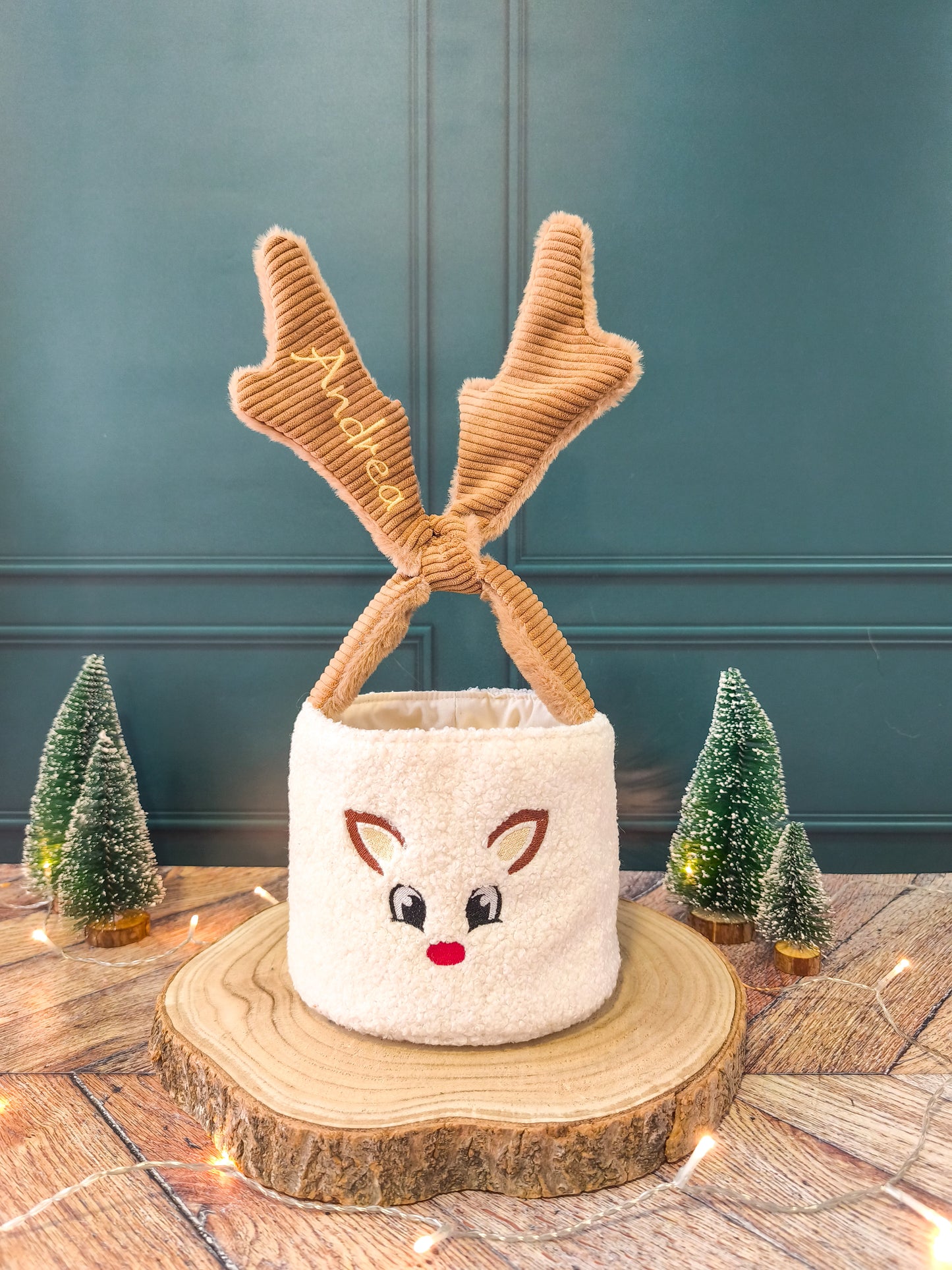 🎄 Panier Renne de Noël personnalisé
