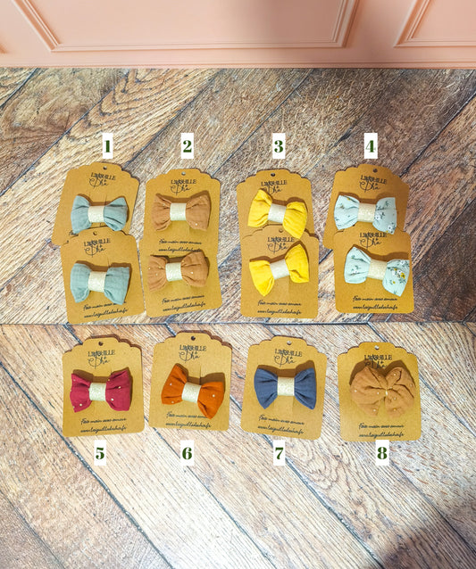 Barrette gaze de coton