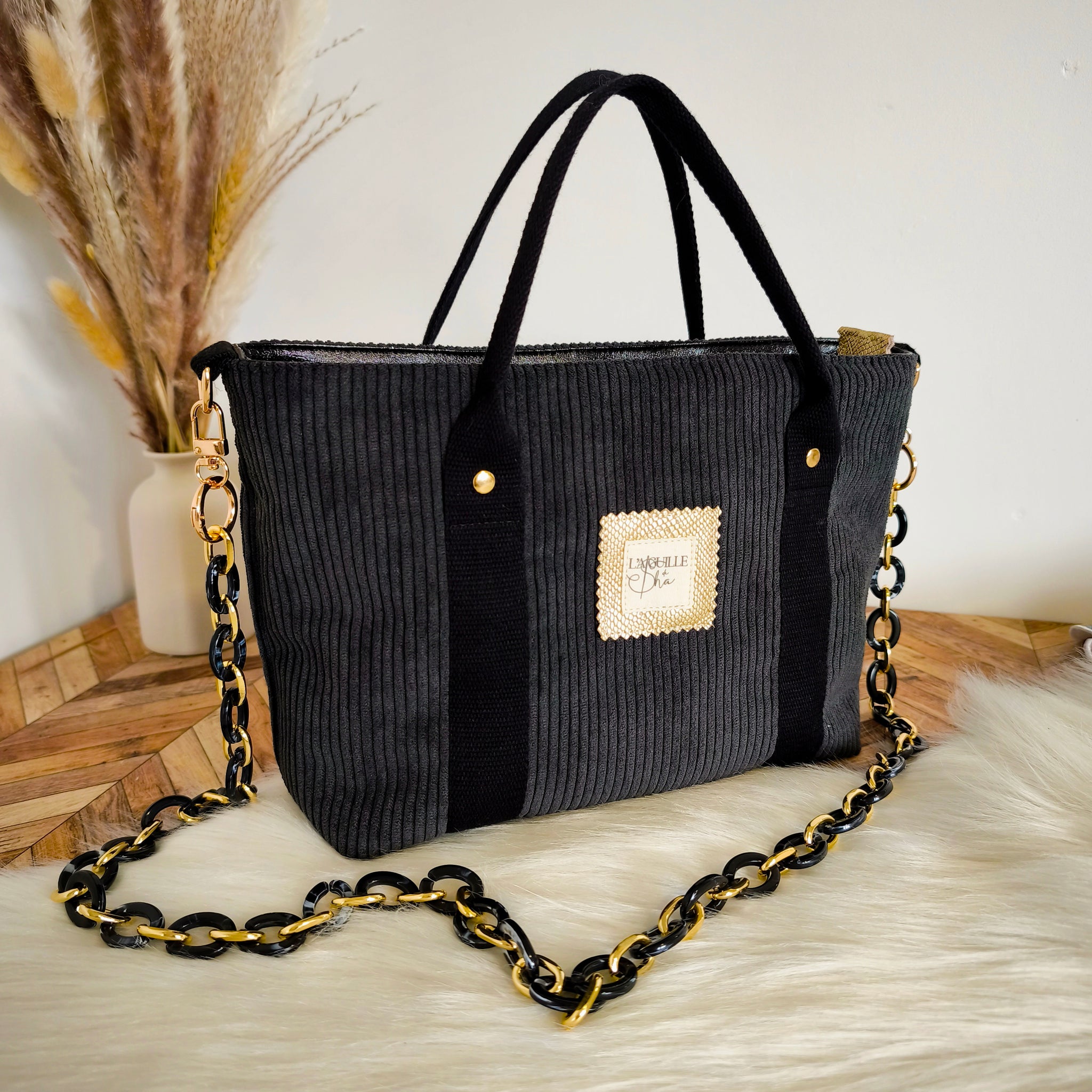 Mini cabas Chloé Noir or -  Modèle unique