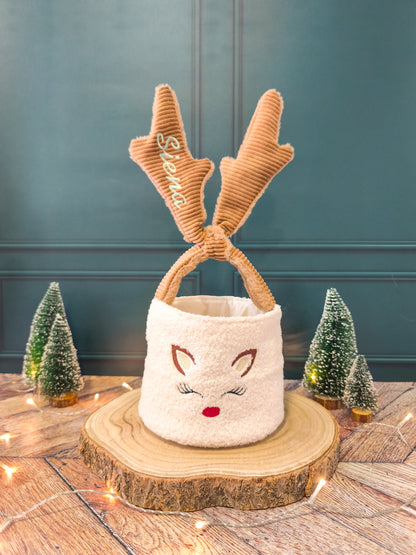 🎄 Panier Renne de Noël personnalisé