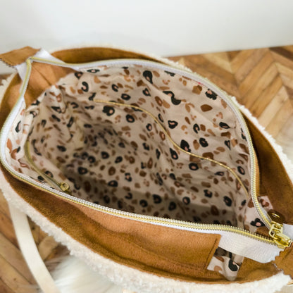 Mini cabas Chloé moutonn/camel - Modèle unique
