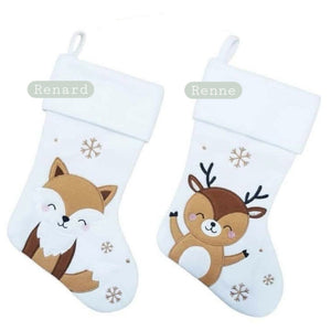 Pré-commande Chaussette de Noël Renard ou Renne