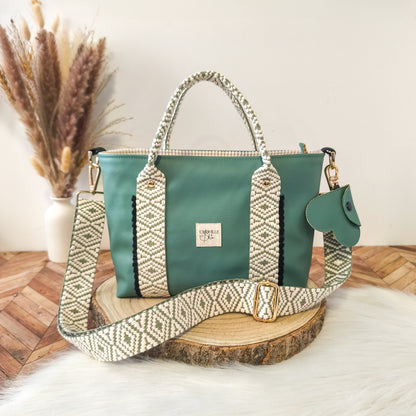 Cabas Chloé - Douceur Vert eucalyptus - Édition limitée