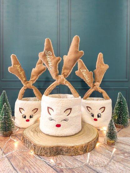 🎄 Panier Renne de Noël personnalisé