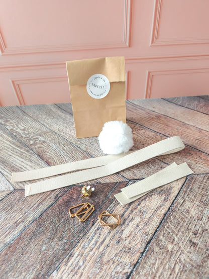 Kit couture – Accessoires du sac à dos lapin 🐰 SANS PATRON