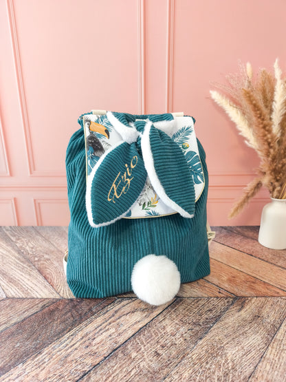 Patron PDF Sac à Dos Lapin Enfant – Tutoriel Couture + Patron A4 & A0