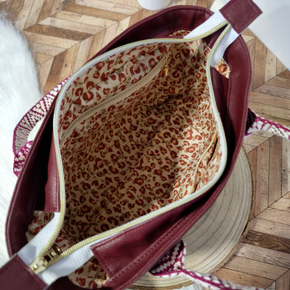 Cabas Chloé bordeaux - Modèle Unique
