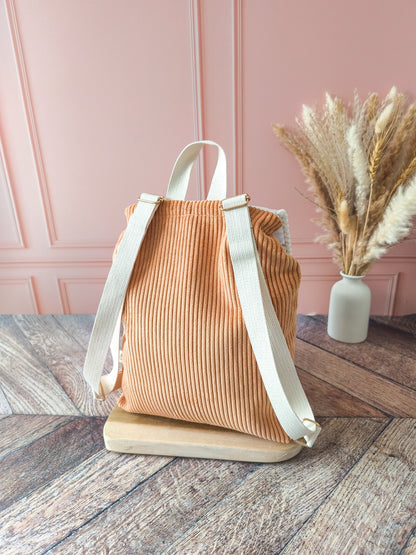 Sac à dos Louise - Abricot Renard girly
