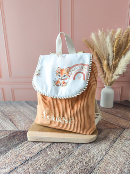 Sac à dos Louise - Abricot Renard girly