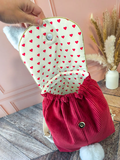 Patron PDF Sac à Dos Lapin Enfant – Tutoriel Couture + Patron A4 & A0