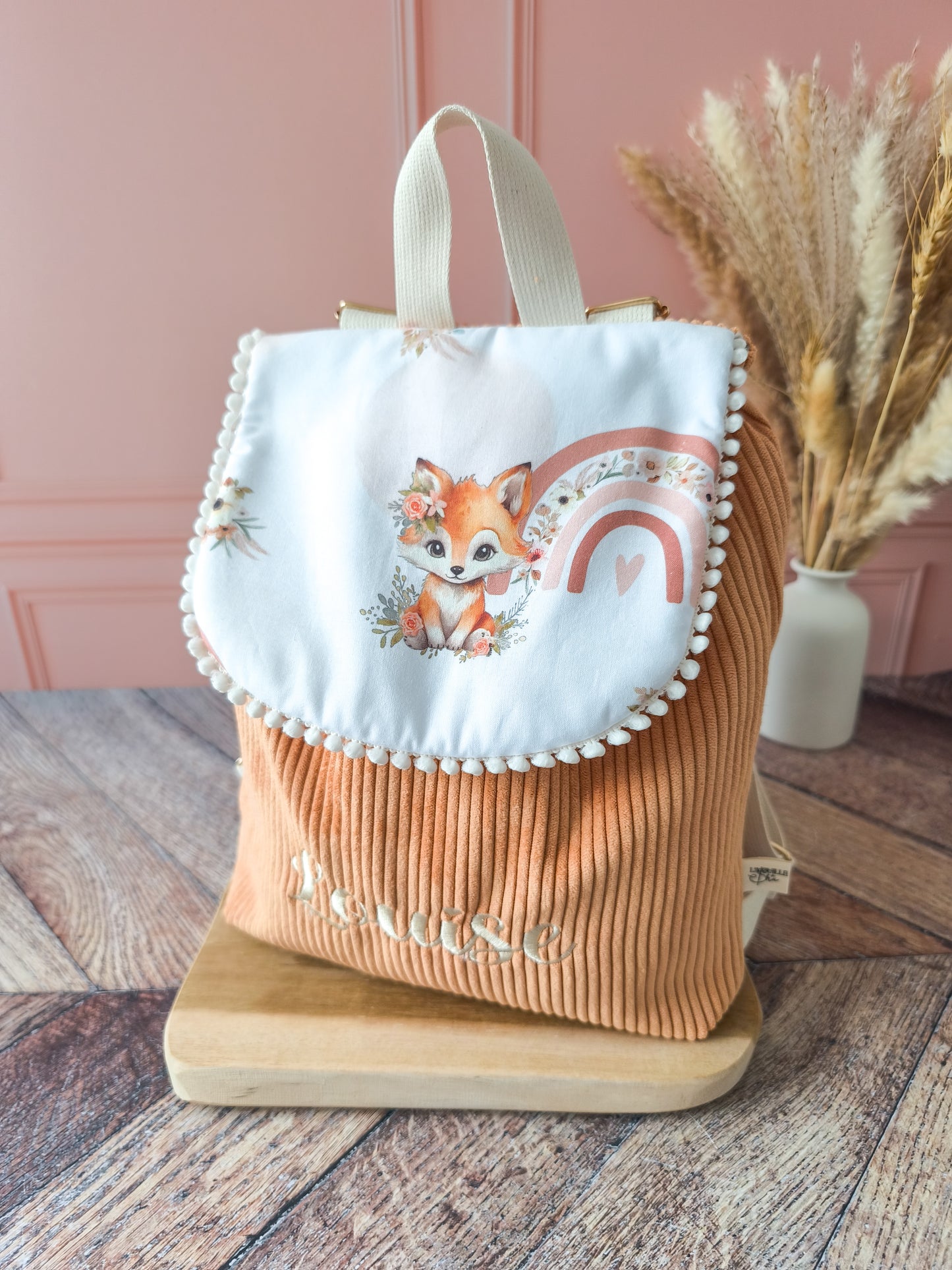 Sac à dos Louise - Abricot Renard girly
